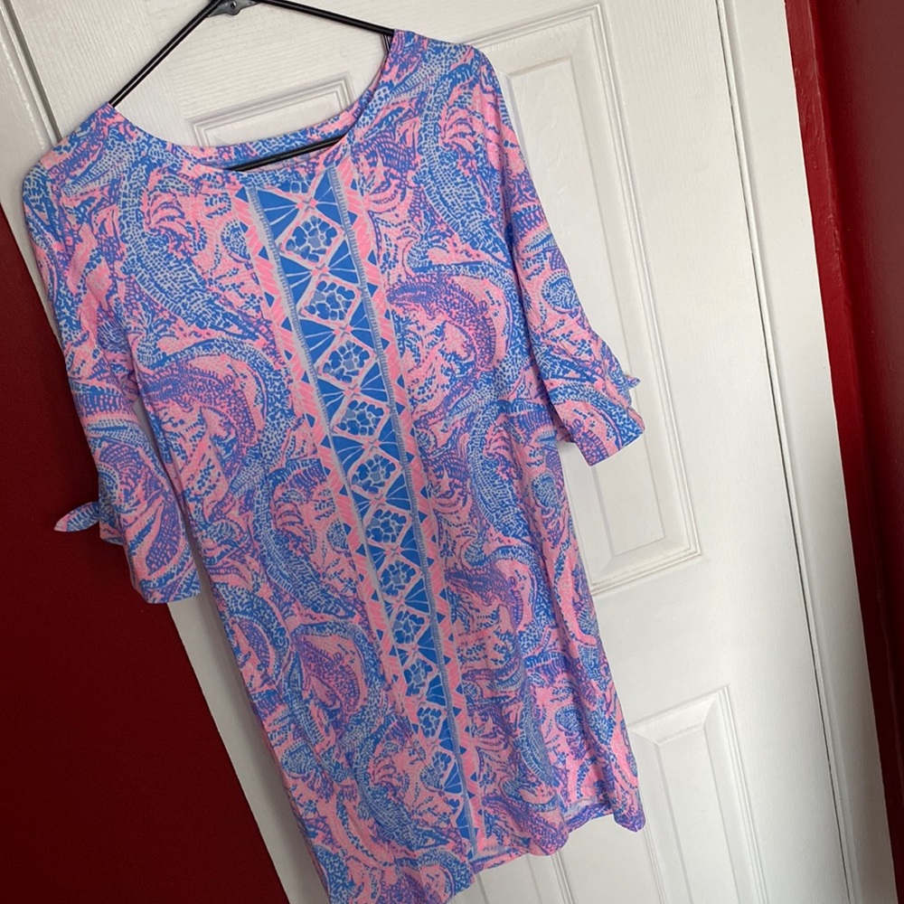 Lilly Pulitzer Pink and Blue Paisley Dress